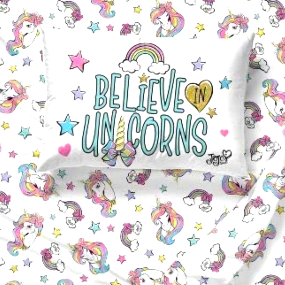 JoJo SiwaJoJo Siwa Believe in Unicorns Twin 3 Piece Sheet Set